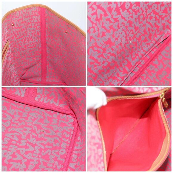 LOUIS VUITTON Monogram Graffiti Neverfull GM Bag Fuchsia M93701 LV Auth 136298V - Picture 16 of 16